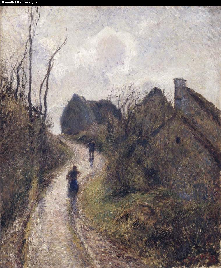 Camille Pissarro Steep road at Osny